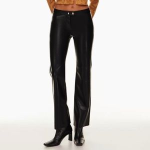 NWT's!! Aritizia Wilfred Melina High Waisted Vegan Leather Pants